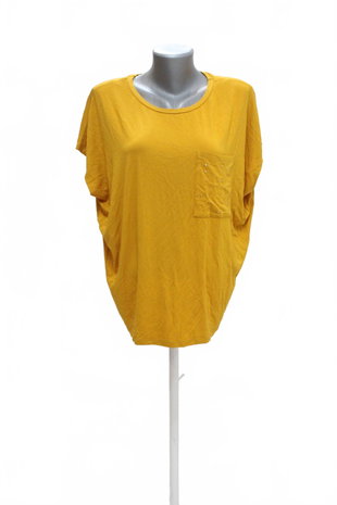Damen -T-ShirtF&Fohne Aufdruck,farbegelb,größe40
