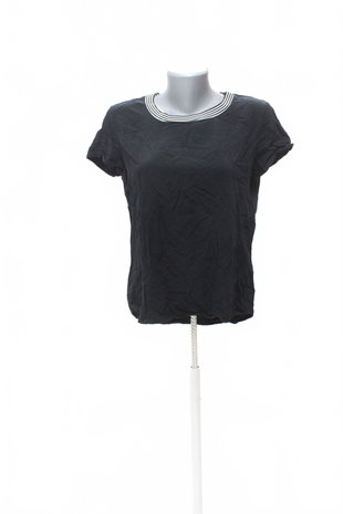 Damen -T-ShirtEsmaraohne Aufdruck,farbeschwarz,größe40