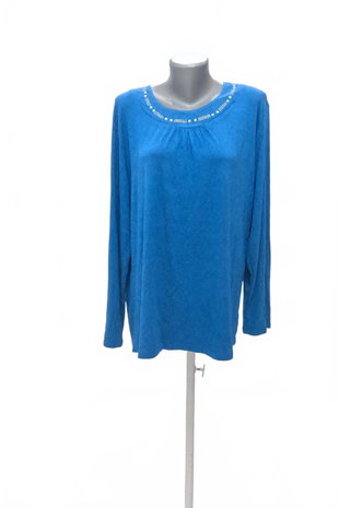 Damen -T-ShirtGenesisohne Aufdruck,farbeblau,größeXL