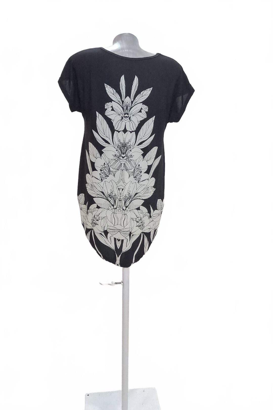 Damen -T-ShirtGenesisohne Aufdruck,farbegeblümt,größe2XL