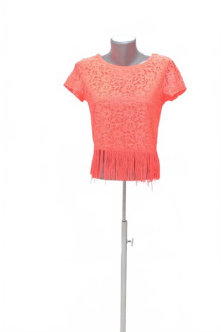 Damen -T-ShirtDividedohne Aufdruck,farberute,größeS