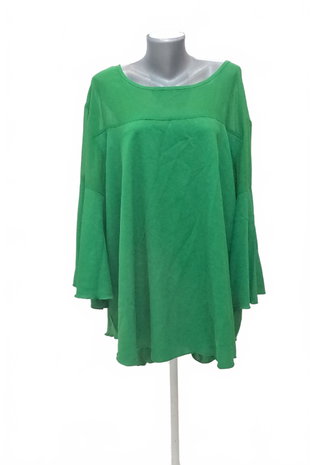 Damen -T-ShirtGenesisohne Aufdruck,farbegrün,größe5XL
