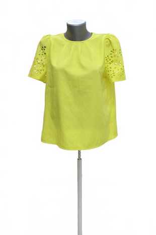 Damen -T-ShirtSheinohne Aufdruck,farbegelb,größeM