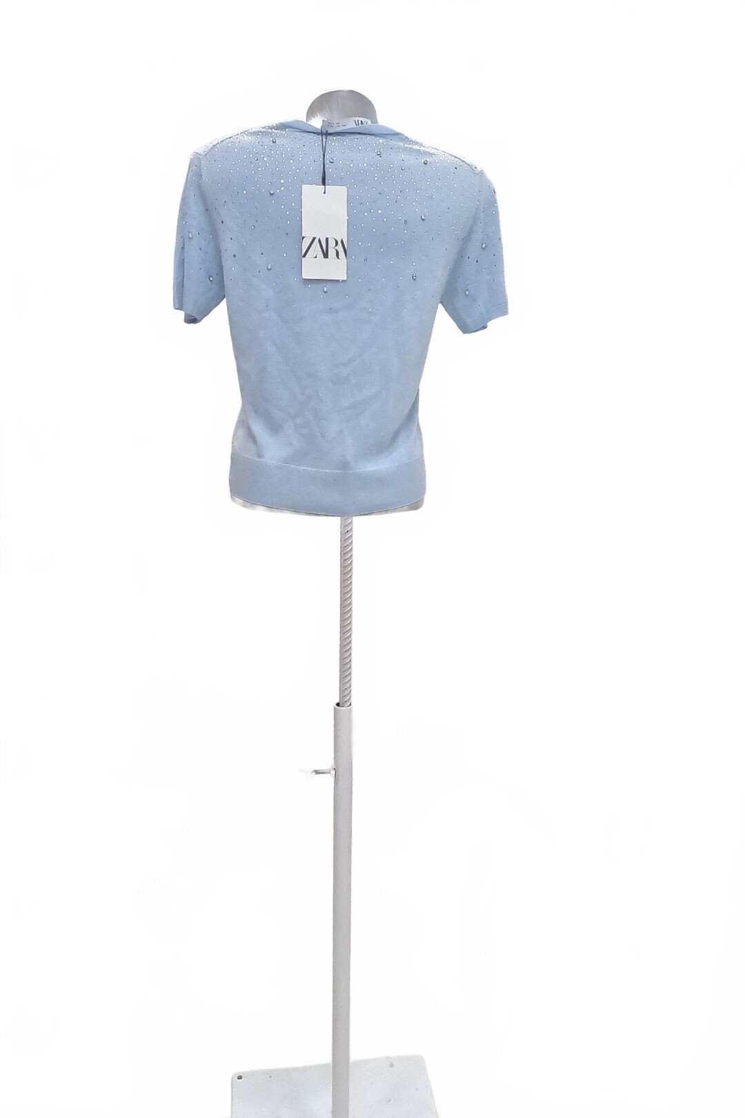 Damen -T-ShirtZaraohne Aufdruck,farbeblau,größeL