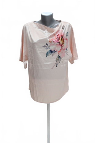 Damen -T-ShirtGenesismit Aufdruck,farberute,größeXL