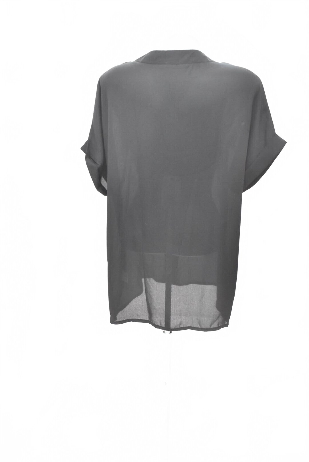 Damen -T-ShirtSheinohne Aufdruck,farbeschwarz,größeXL