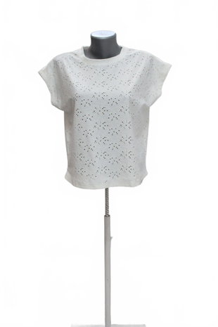 Damen -T-ShirtOnlyohne Aufdruck,farbeweiss,größeXS