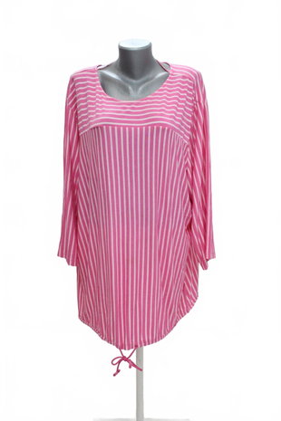 Damen -T-ShirtMaxi Blueohne Aufdruck,farbegestreift,größe56