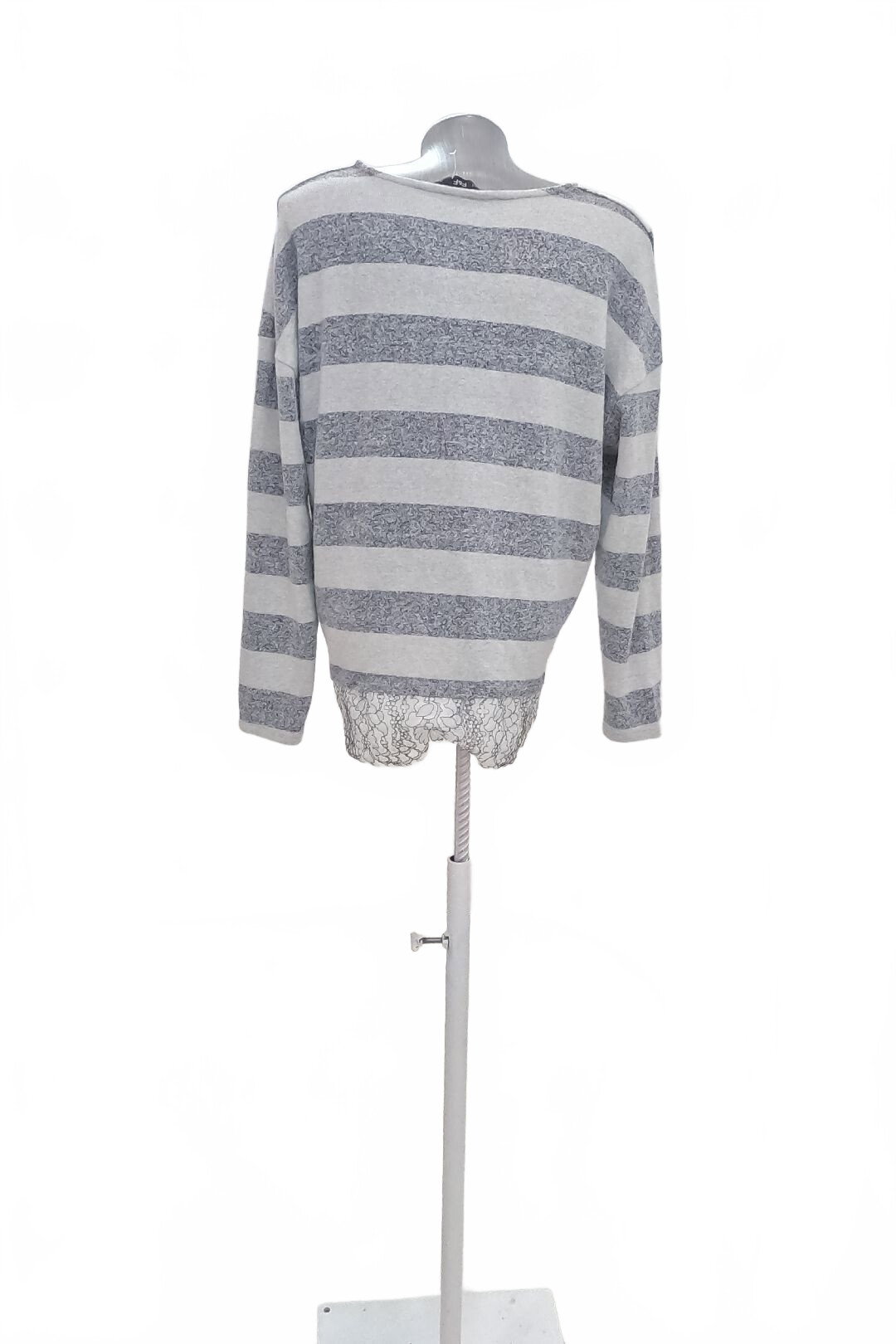 Damen -T-ShirtF&Fohne Aufdruck,farbegestreift,größe42