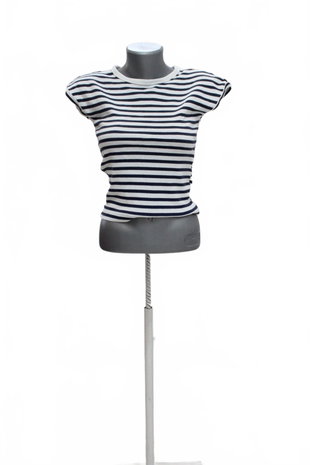 Damen -T-ShirtZaraohne Aufdruck,farbegestreift,größeS