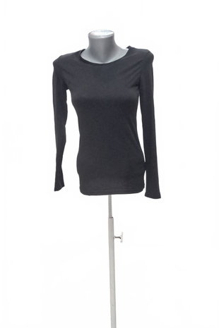 Damen -T-ShirtH&Mohne Aufdruck,farbeschwarz,größeXS
