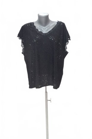 Damen -T-ShirtJaninaohne Aufdruck,farbeschwarz,größeL