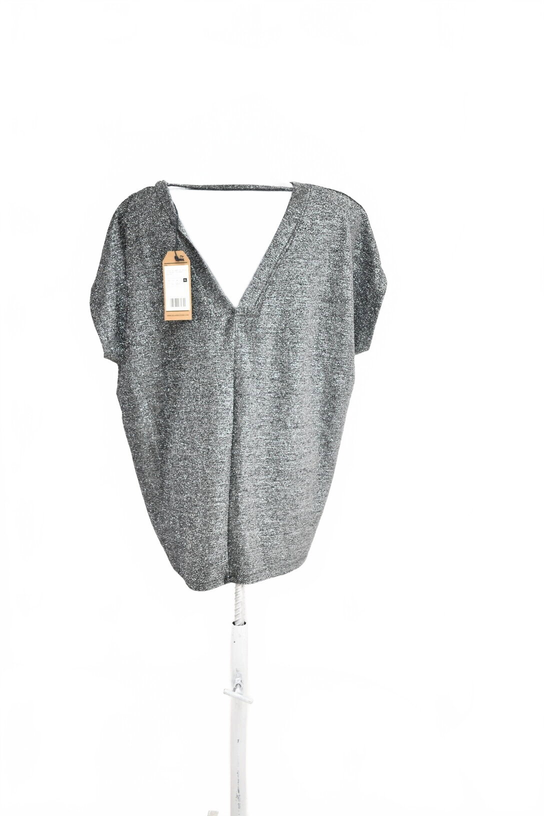 Damen -T-ShirtMedicineohne Aufdruck,farbesilber,größeXL