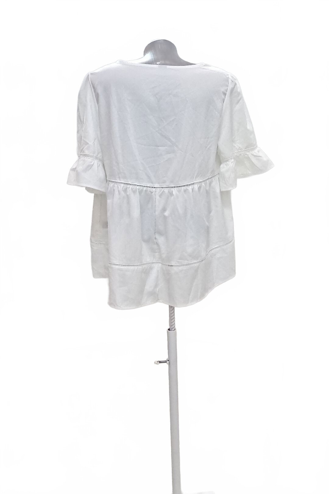 Damen -T-ShirtSheinohne Aufdruck,farbeweiss,größe40