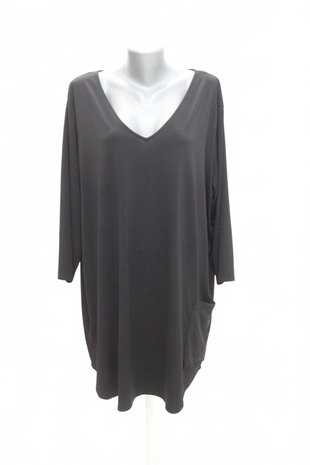 Damen -T-ShirtH&Mohne Aufdruck,farbeschwarz,größe2XL