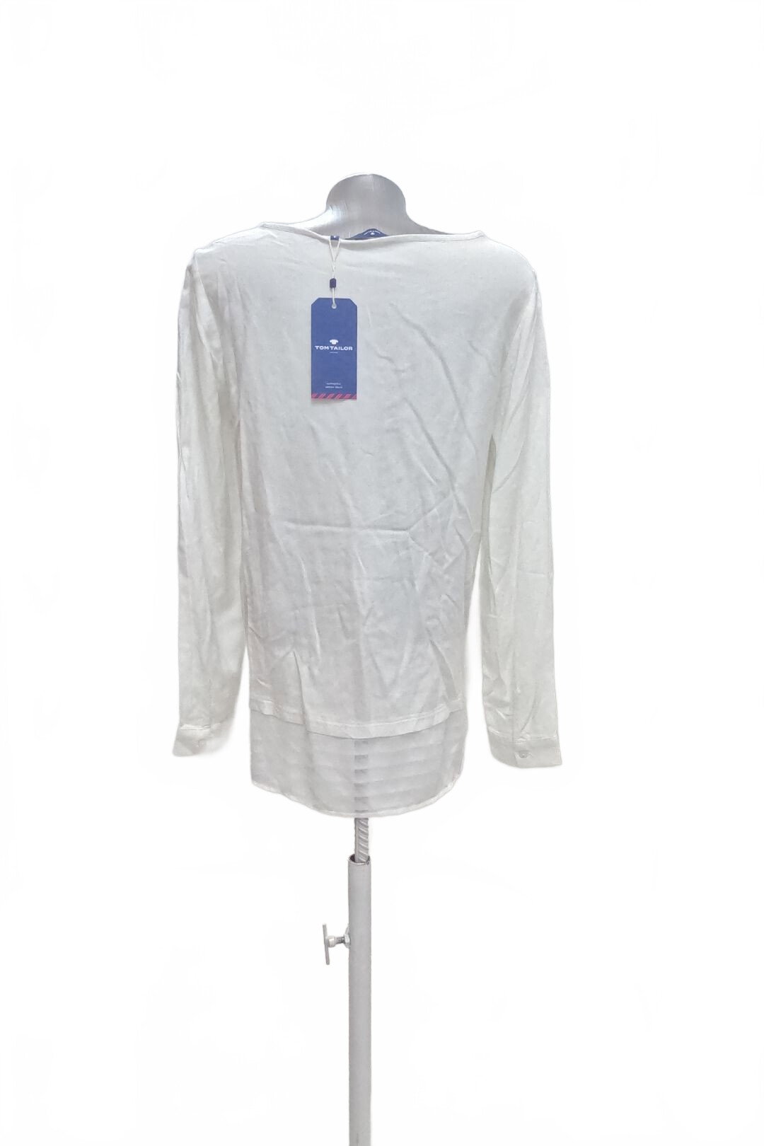Damen -T-ShirtTom Tailorohne Aufdruck,farbeweiss,größe36