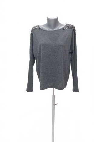 Damen -T-ShirtOnlyohne Aufdruck,farbegrau,größeM