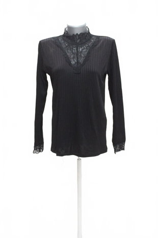 Damen -T-ShirtGenesisohne Aufdruck,farbeschwarz,größeXL