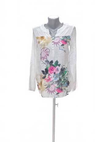 Damen -T-ShirtGenesisohne Aufdruck,farbegeblümt,größeM