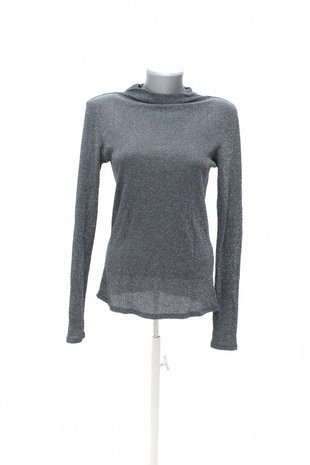 Damen -T-ShirtVilaohne Aufdruck,farbesilber,größeL