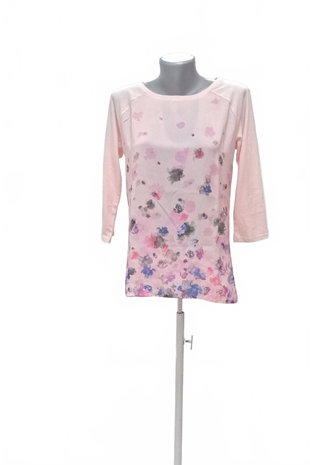 Damen -T-ShirtTchiboohne Aufdruck,farbegeblümt,größeS