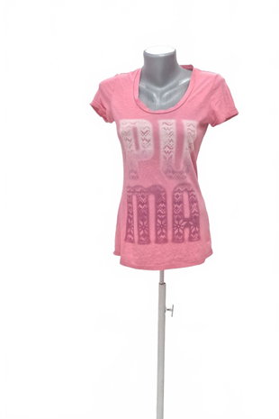 Damen -T-ShirtPumamit Aufdruck,farberute,größeXS