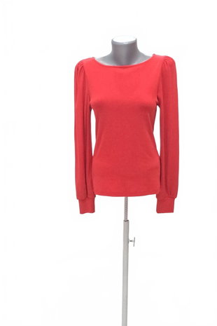 Damen -T-ShirtLindexohne Aufdruck,farberot,größeS
