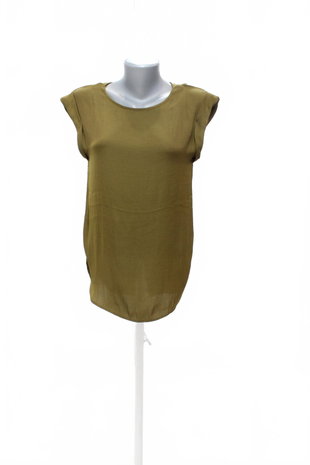 Damen -T-ShirtLindexohne Aufdruck,farbekhaki,größeXS