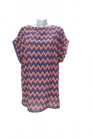 Damen -T-ShirtGenesisohne Aufdruck,farbegemustert,größe2XL