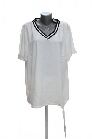 Damen -T-ShirtJaninaohne Aufdruck,farbeweiss,größe46