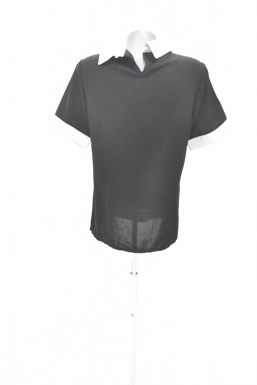 Damen -T-ShirtSheinohne Aufdruck,farbeschwarz,größeS