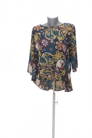 Damen -T-ShirtGenesisohne Aufdruck,farbegeblümt,größeS