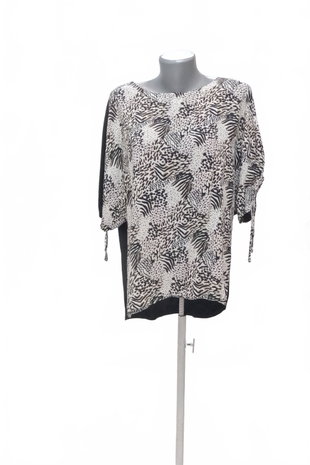 Damen -T-ShirtF&Fohne Aufdruck,farbegemustert,größe44