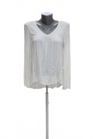 Damen -T-ShirtVero Modaohne Aufdruck,farbeweiss,größeL