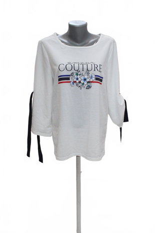 Damen -T-ShirtGenesismit Aufdruck,farbeweiss,größeXL
