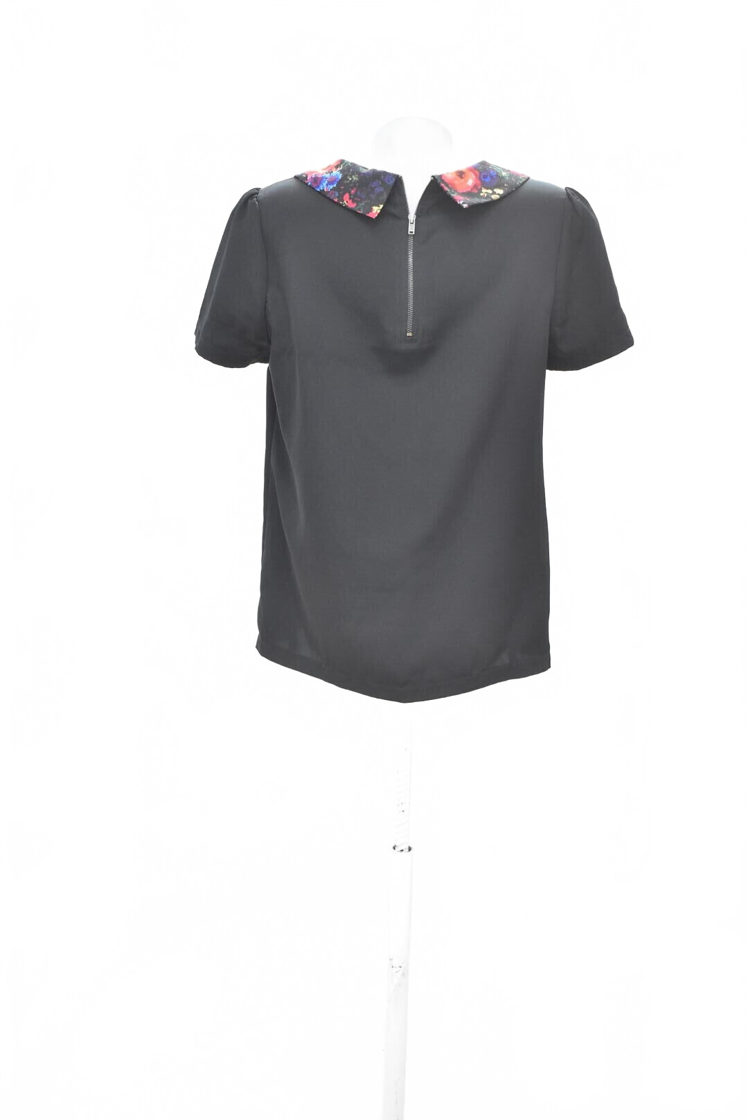 Damen -T-ShirtForever 21ohne Aufdruck,farbeschwarz,größeS