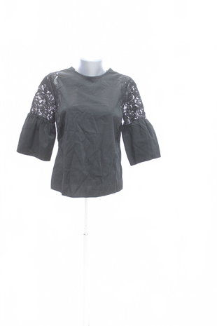 Damen -T-ShirtNew Lookohne Aufdruck,farbeschwarz,größe36