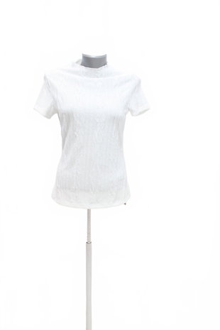 Damen -T-ShirtSheinohne Aufdruck,farbeweiss,größe38