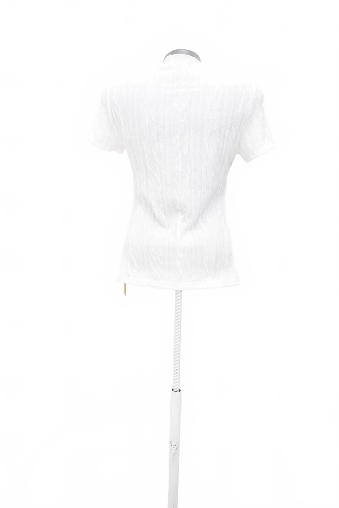 Damen -T-ShirtSheinohne Aufdruck,farbeweiss,größe38