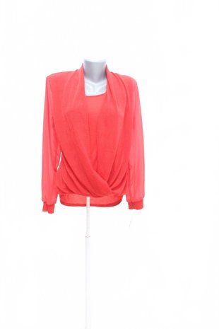 Damen -T-ShirtGenesisohne Aufdruck,farberot,größeL