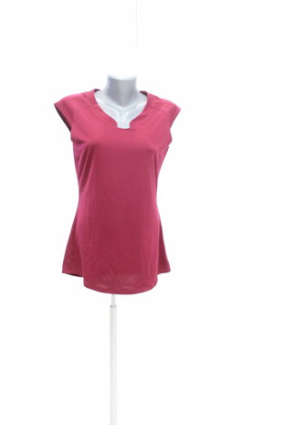 Damen -T-ShirtTchiboohne Aufdruck,farbebordo,größeM