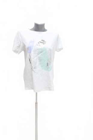 Damen -T-ShirtReservedmit Aufdruck,farbeweiss,größeS