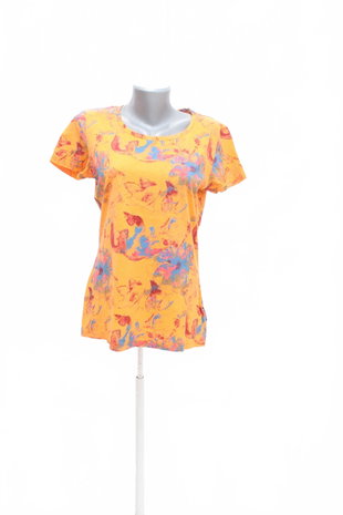 Damen -T-ShirtAlpine Proohne Aufdruck,farbegemustert,größeL