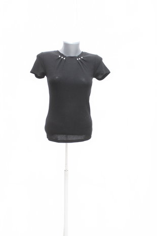 Damen -T-ShirtReservedohne Aufdruck,farbeschwarz,größeXS