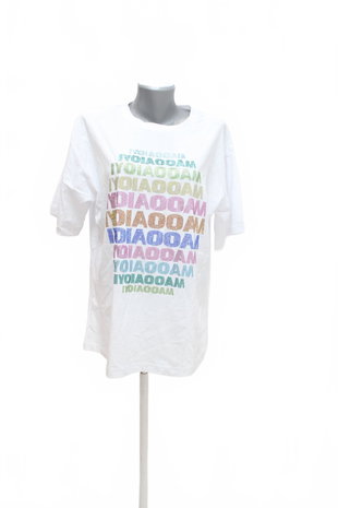Damen -T-ShirtGenesismit Aufdruck,farbeweiss,größeS