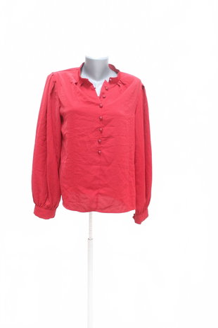 Damen -T-ShirtSheinohne Aufdruck,farberot,größe38