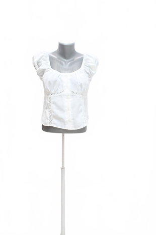 Damen -T-ShirtSheinohne Aufdruck,farbeweiss,größeL