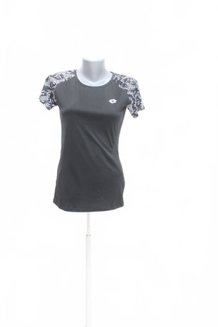 Damen -T-ShirtLottomit Aufdruck,farbeschwarz,größeS