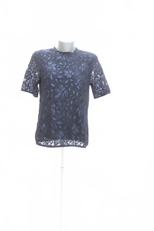Damen -T-ShirtH&Mohne Aufdruck,farbeblau,größeS