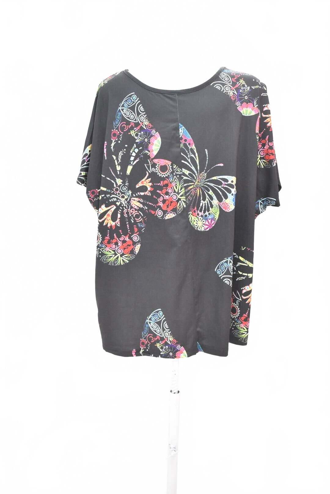 Damen -T-ShirtSheinohne Aufdruck,farbegemustert,größe2XL